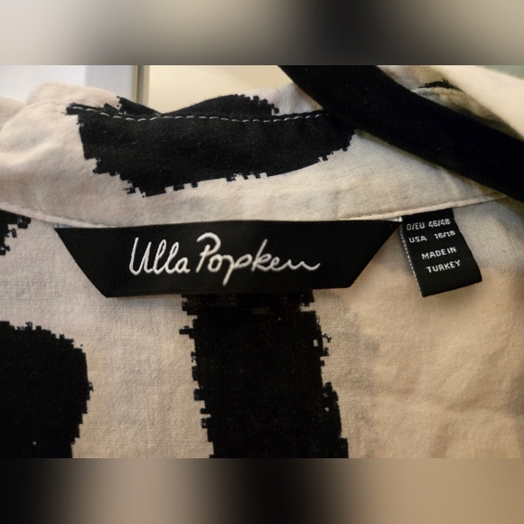 ✨️HOST PICK✨️ 100% Cotton Abstract Print Button Down Dress by Ulla Popken - Picture 5 of 15